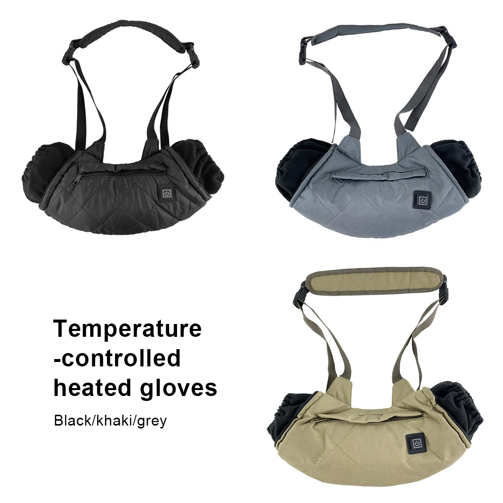 USB Electric Heated Warm Gloves 3 Shift Temperature Control Winter Hand Warmer Waterproof Heating Gloves Hunting Accessories