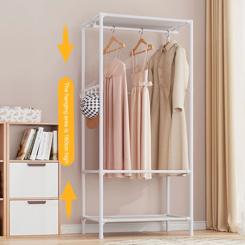 Cloth Wardrobe DIY Assembly Hanging Clothes Racks Bedroom Storage