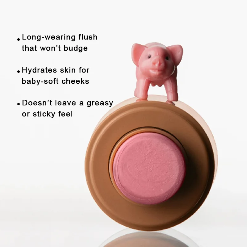 Blush Matte Toning and Tinting Highlight Brightening Long-lasting Portable Lip and Cheek Pocket Blush Stick Blush Cream 3
