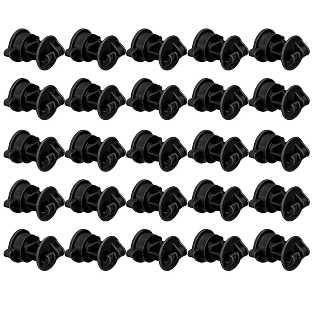 

25 Pcs Durable Plastic Screw Tight Round Post Insulators Garden 9.5mm Bolt Type Insulator Electronic Fence System Accessories