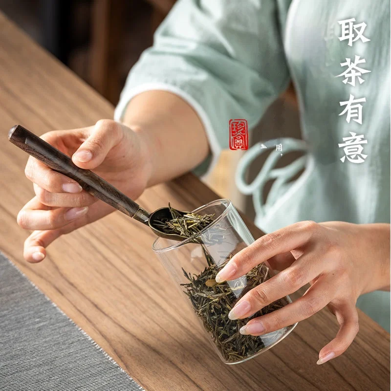 GIANXI Tea Ceremony Six Gentlemen Set Tea Making Set Pot Pen Fork Needle Art Accessories Ebony Tool Pot tea ceremony tools