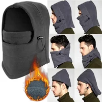 New Fashion Warm Cap Winter Men Women Hats Waterproof Thermal Fleece Balaclava Hat Hooded Neck Warmer Hiking Scarves Hats 2