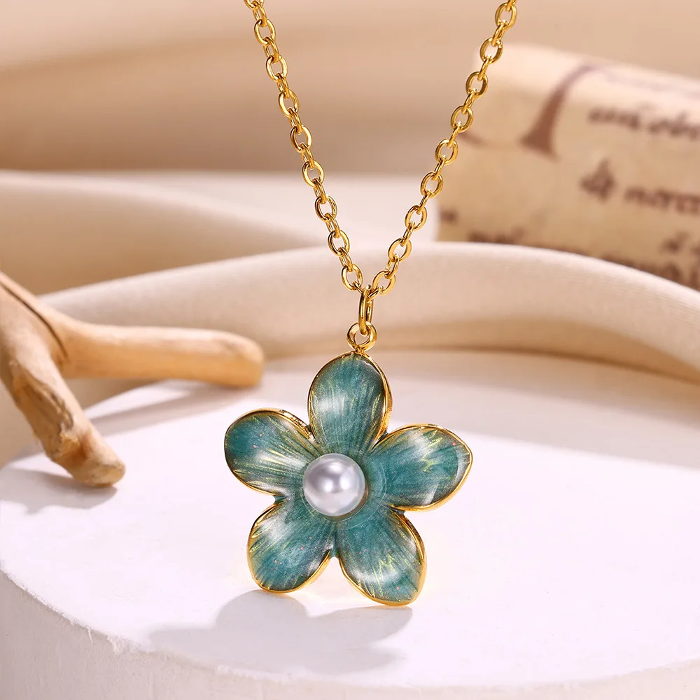 Exquisite Necklaces Gold Color Stainless Steel