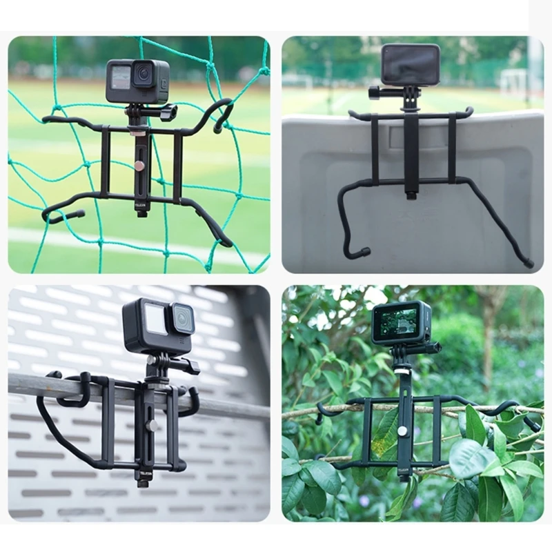 Camera Fence Mount Holder Racks for Insta360 Camera for Record Baseball or Softball Game Phone Fence Mount Hook K1KF