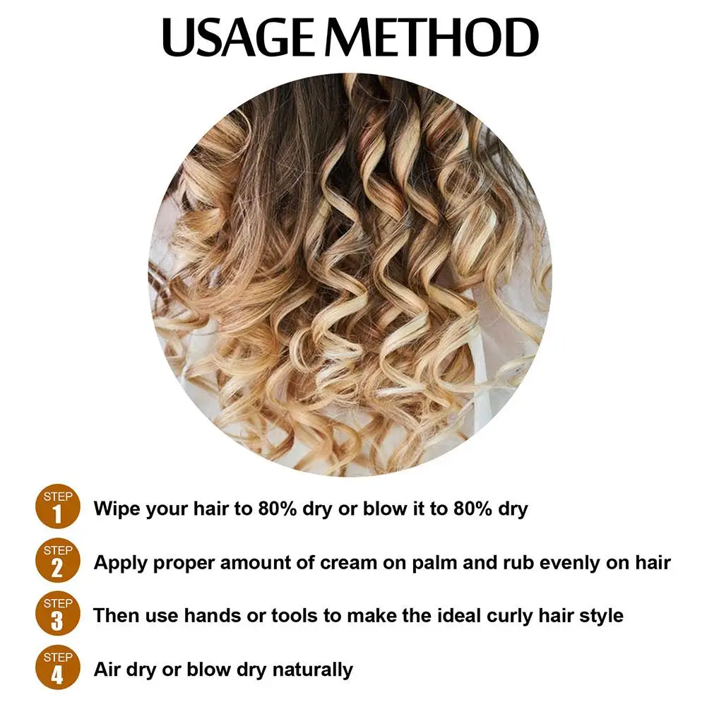 Description Picture 6 of itemEelhoe Curl Enhancers Styling Elastin Anti-frizz Curly Hair Hair Curling Agent Care Moisturizing 100ml Styling Repair Beaut P9l6