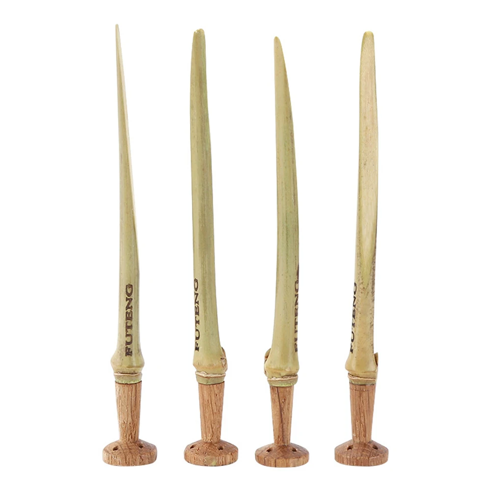 1Pcs Bamboo Smoking Pipe Pressure Stick with Alloy or Wooden Base Tobacco Pressure Bar Smoking Accessories 5