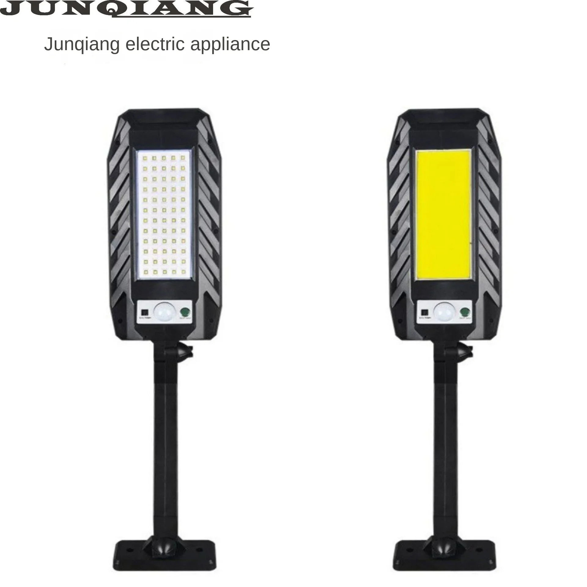 2024 야외 태양광 조명, 조정 가능한 60LED 120COB 180COB 태양광 투광 조명, 무선 보안 모션 센서 조명, 원격