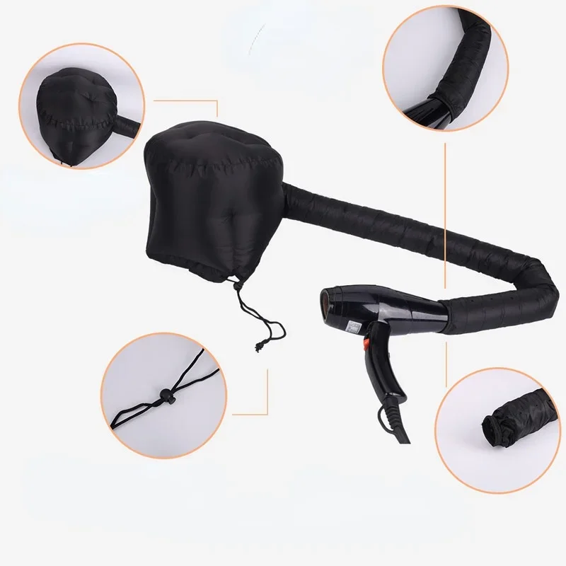 1PC Portatile Morbido Berretto Per Asciugare I Capelli Cofano Cappuccio Cappello Da Donna Asciugacapelli Casa Parrucchiere Fornura Accessorio Regolabile
