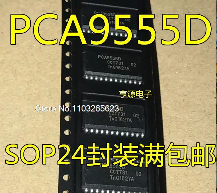 

5 шт./партия PCA9555 PCA9555D PCA9555DWR SOP24 PCA9555DB DBR SSOP24