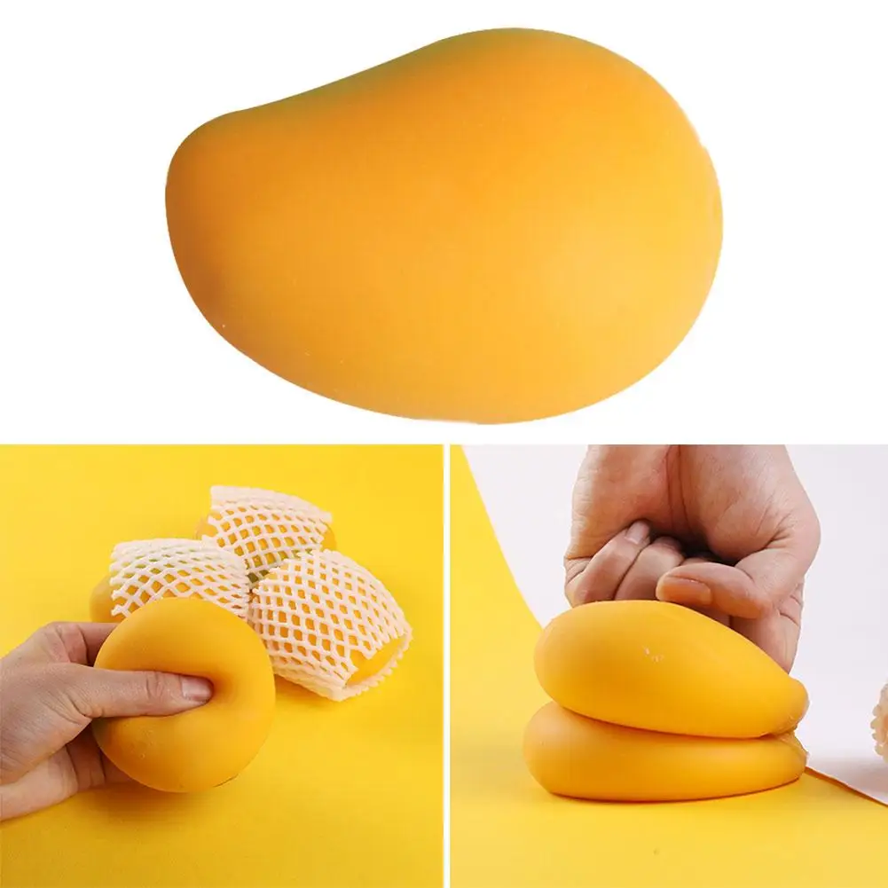 

Simulation Mango Squeeze Toy Soft Stress Relief Decompression Antistress Ball Toy P0N1