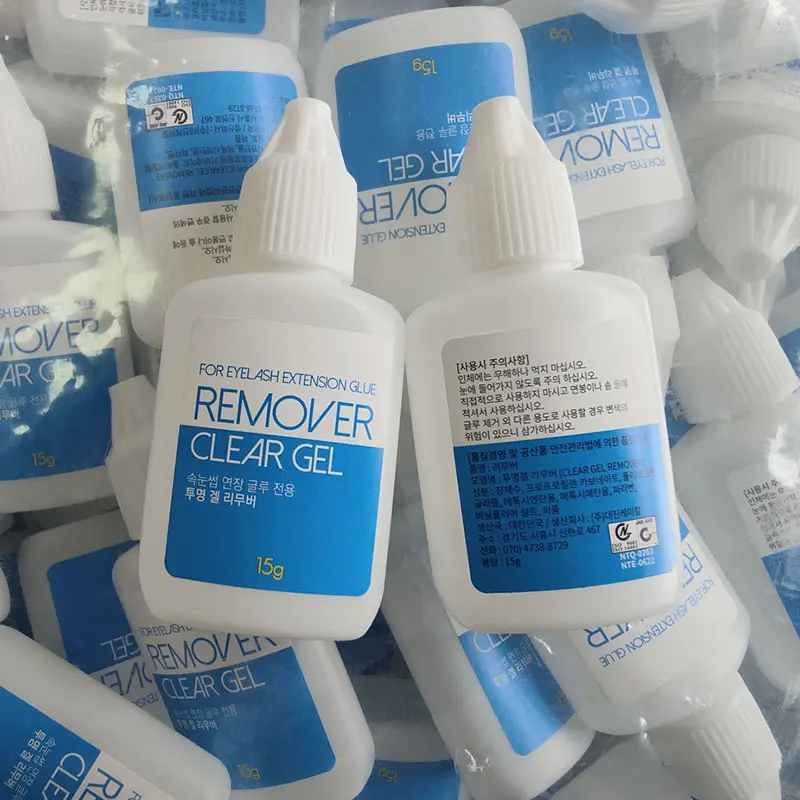 Sky Clear/Pink Gel Remover for Eyelash Extensions Glue 15g Lash Extensions Glue from Korea Remover False Lash Makeup Tools 4