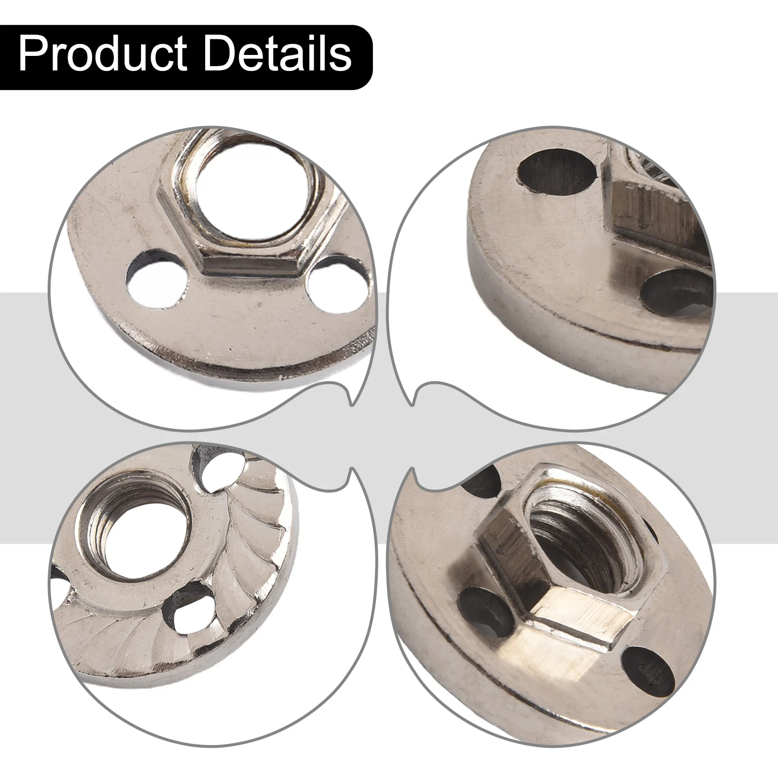 

2Pcs Pressure Plate Cover Hexagon Nut Fitting Tool For Type 100 Angle Grinder Metal Pressure Plate Inner Outer Flange Nut Tool