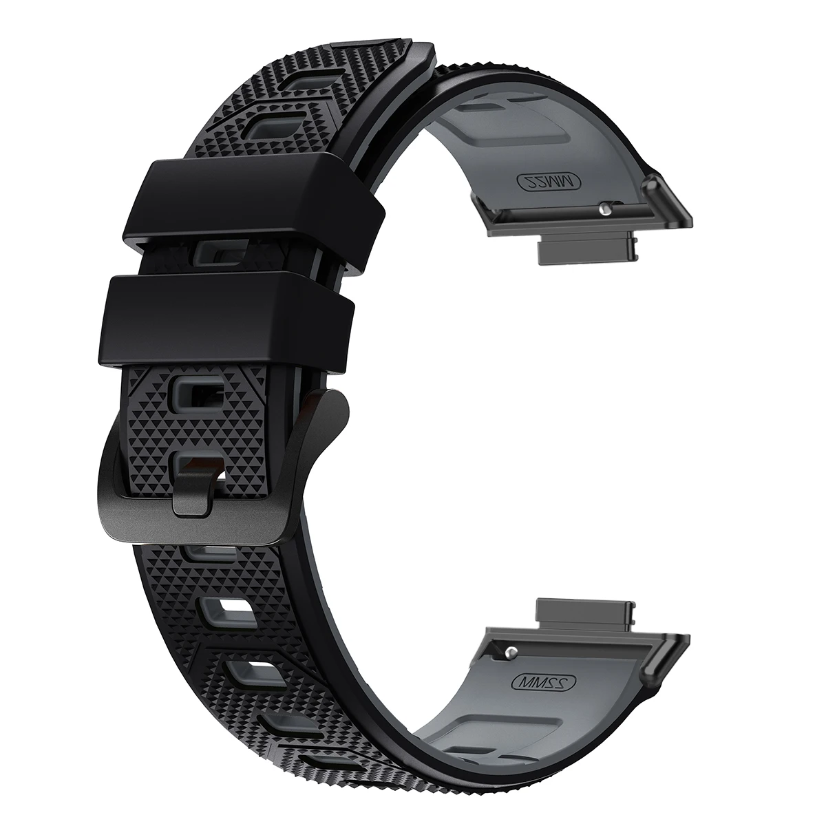 Two-Tone Breathable Silicone Sport Band - Adjustable Soft Strap Bracelet