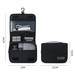 Spacious Waterproof Multifunctional Travel Storage & Makeup Bag (Black)
