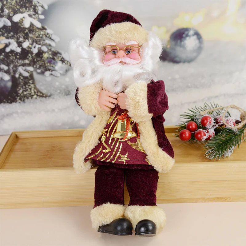 Christmas Santa Claus Doll Xmas Tree Ornament Christmas Decorations for Home Party Gift New Year