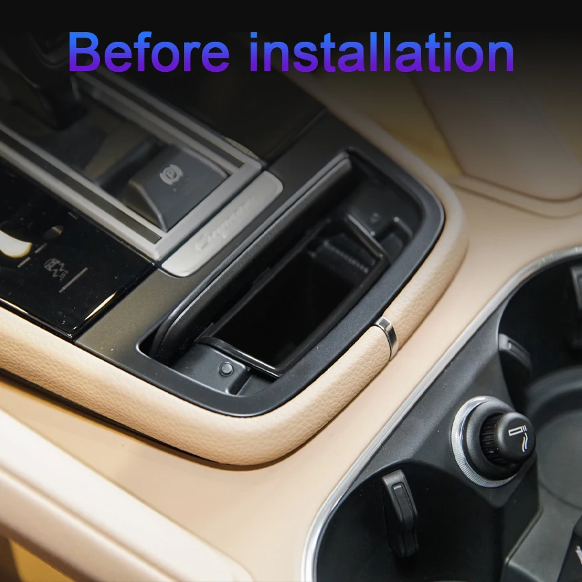 Chargeur Sans Fil Voiture 15W Qi – Pour Porsche Cayenne 2015-2021 – Support Antidérapant, Recharge Rapide