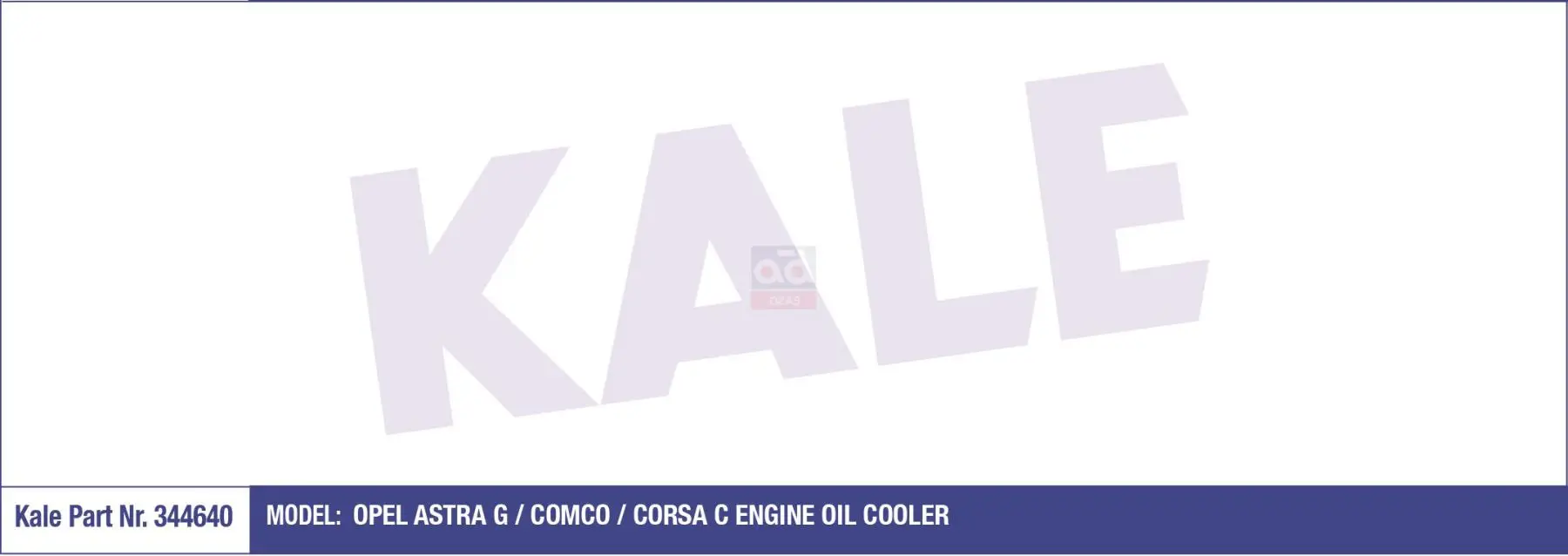Codice Negozio: 344640 Per Radiatore Olio Astra.G-Corsa.C 1.7D * Y17Dt * Y17Dt *