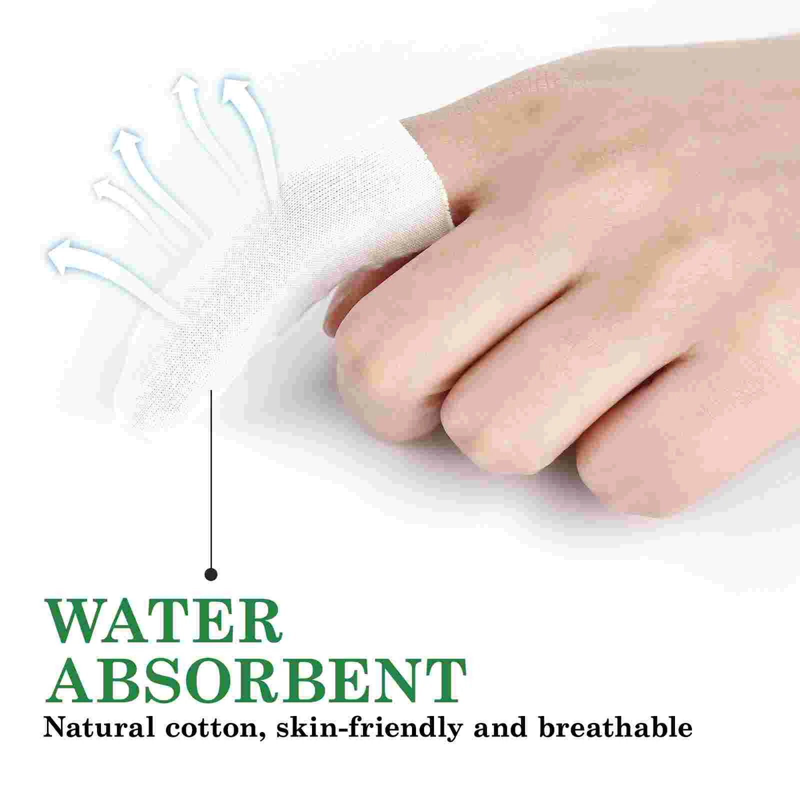 Finger Protector Safety Supplies Thumb Cots Cotton Sleeve Protectors Sleeves Covers Guards 200 Pcs