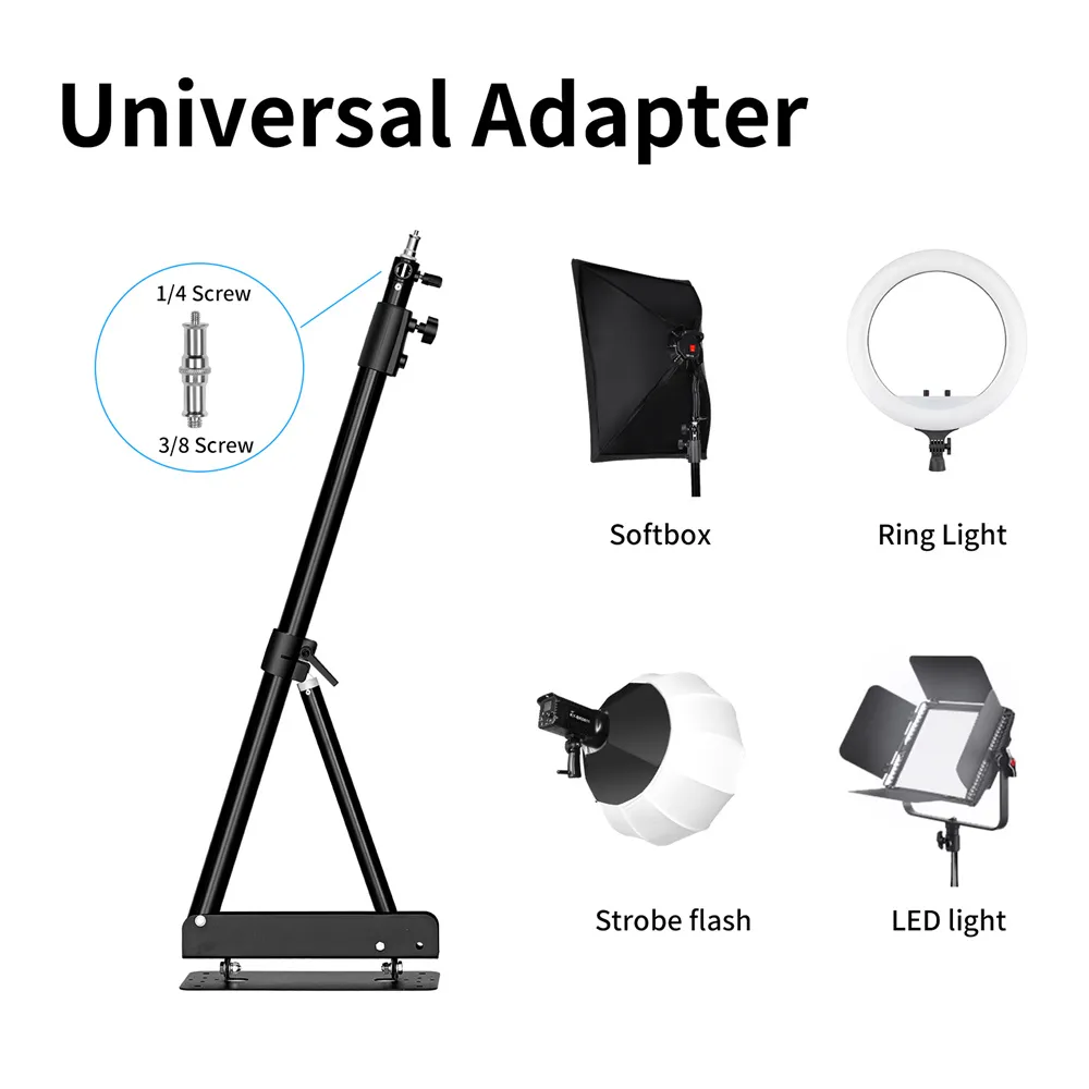 S4c4362a792b74b17b4d4219909c5e289v Wall Mount Boom Arm for Photography Studio Video Strobe Lights Max Length 53.9 inches /137 cm Horizontal and Vertical Rotatable