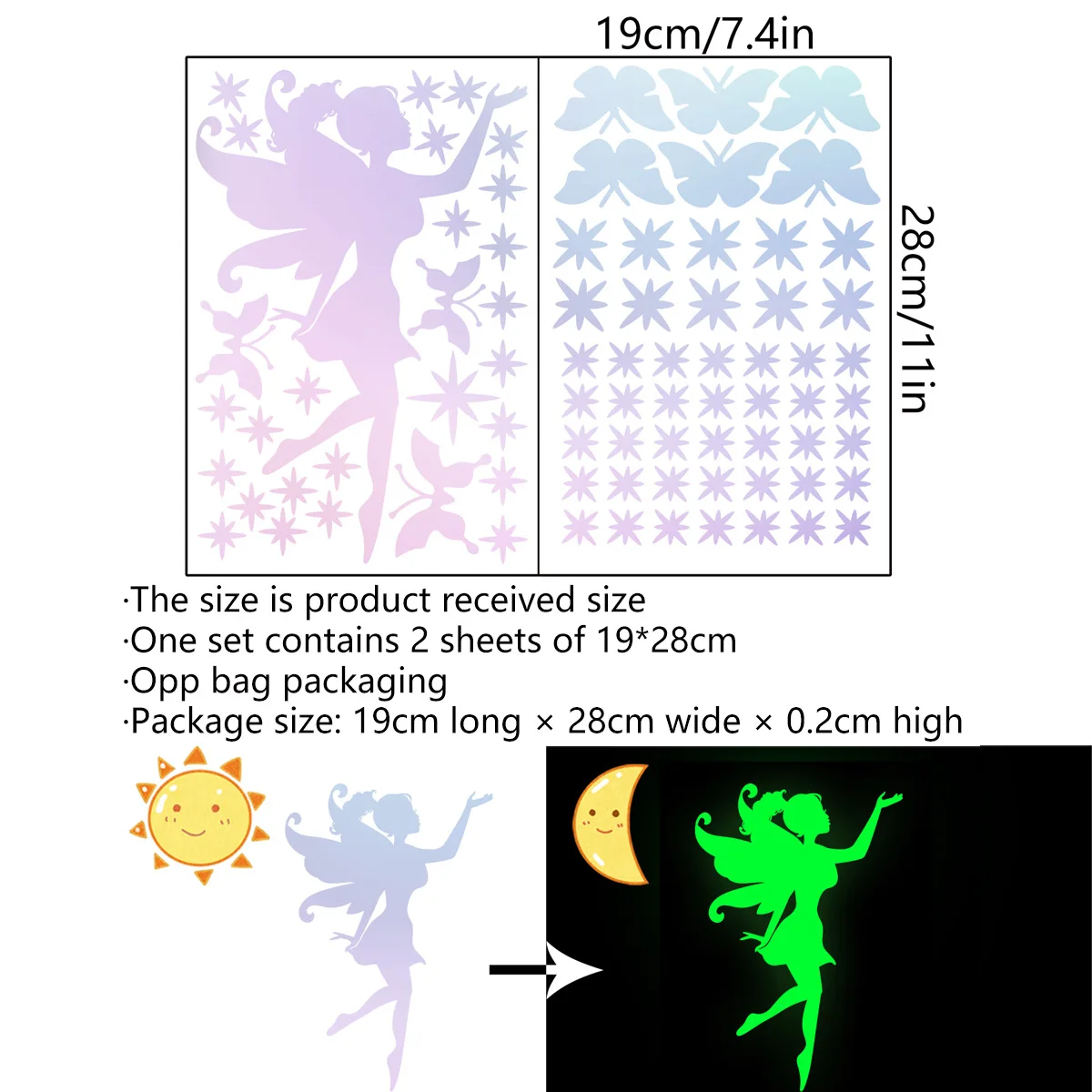 Glow-in-the-Dark Fairy Stickers 6