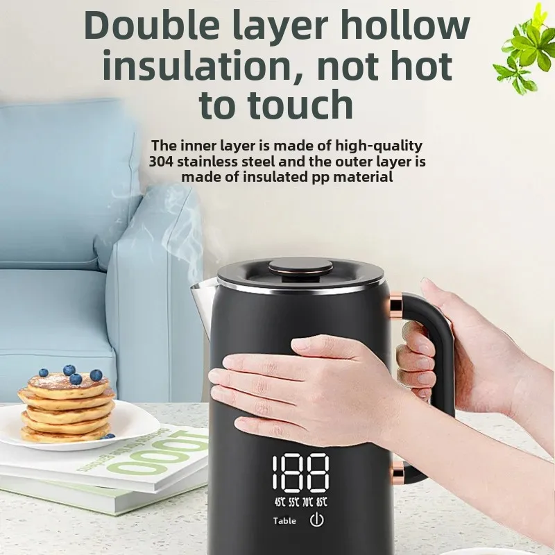 Large Capacity Smart Electric Kettle Automatic Multi-Level Temperature Water Boiling Pot Wholesale Gift Home Use Water Heater 2