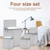 4Pcs Foldable Storage Bags Portable Large Capacity Comforter Storage Bins with Handles & Zipper for House-Moving Traveling Daily 6