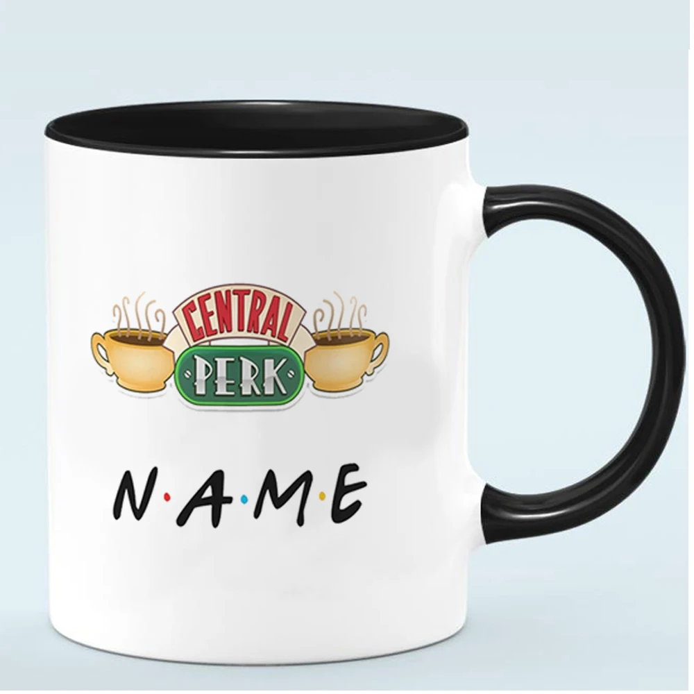 Taza de café y té de cerámica de la serie Friends TV Show Central Perk, taza  de capuchino Friends Central Perk, 650ml - AliExpress