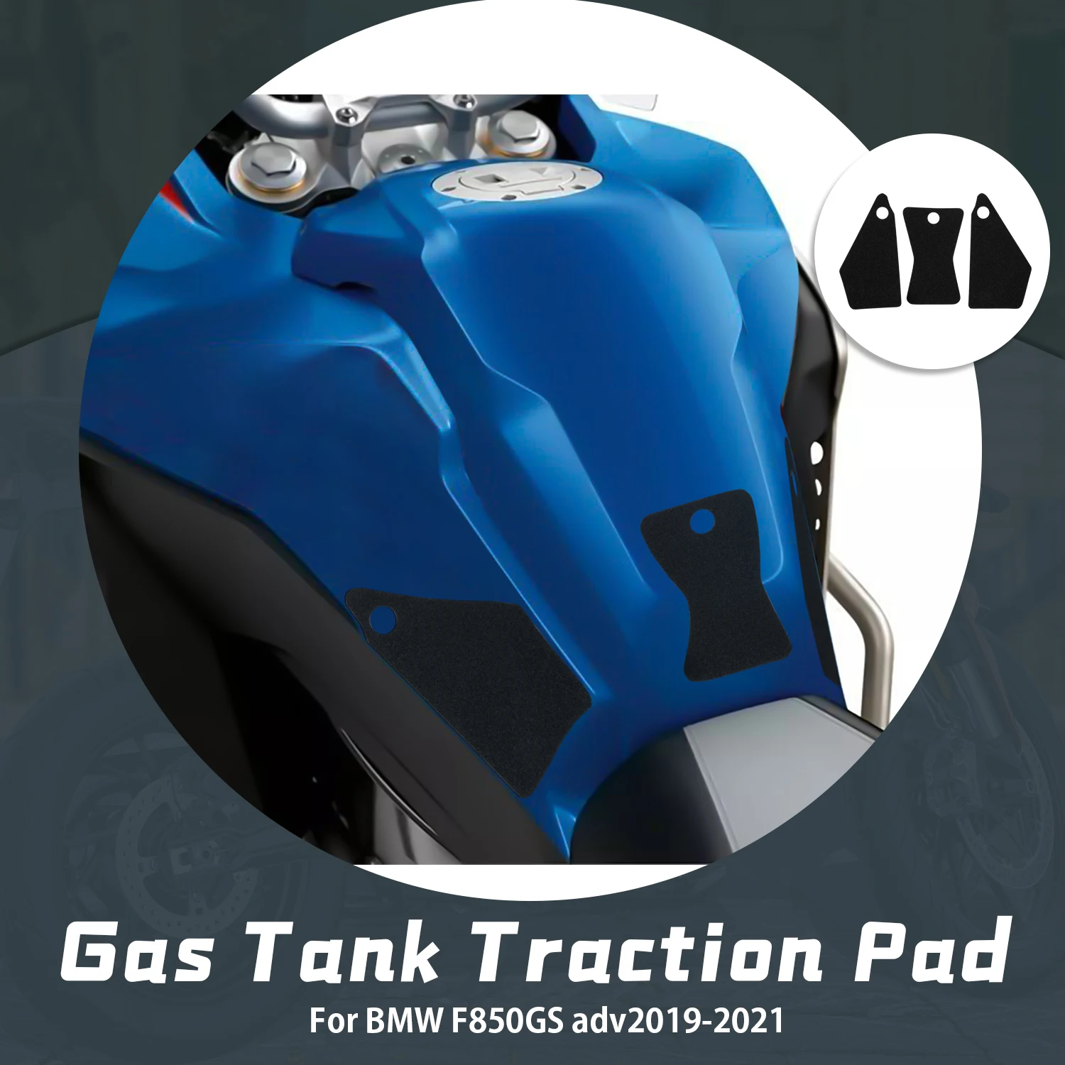 

Motorcycle Accessories Anti Slip Fuel Tank Pads Gas Knee Grip Traction Sticker Protector For BMW F850GS ADV 2019 2020 2021