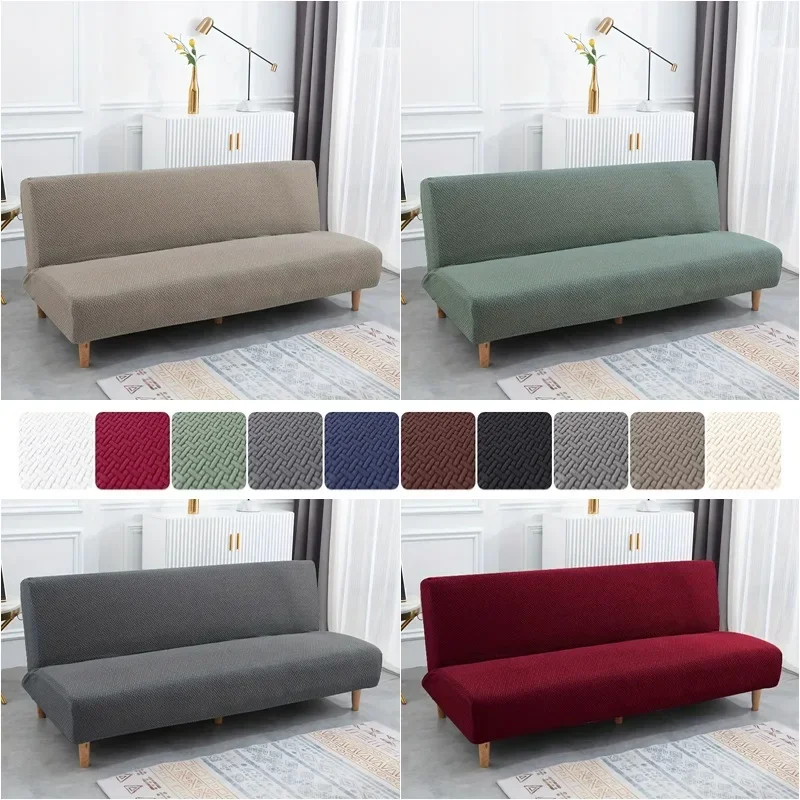 Sofa Cover 1/2/3 Seater Elastic Armless Folding Living Room Stretch Couch Covers Protector