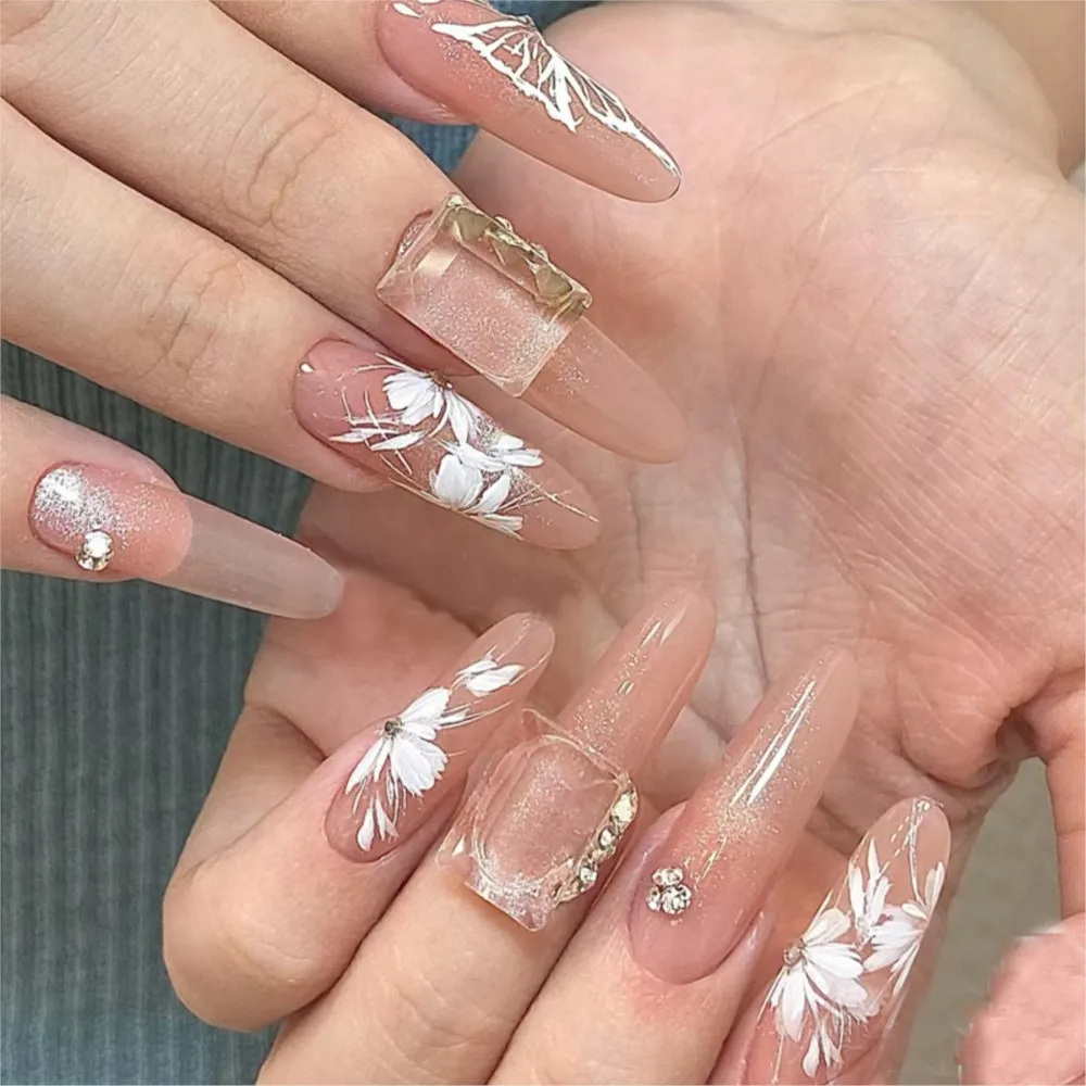 Abstract Rose White Tips