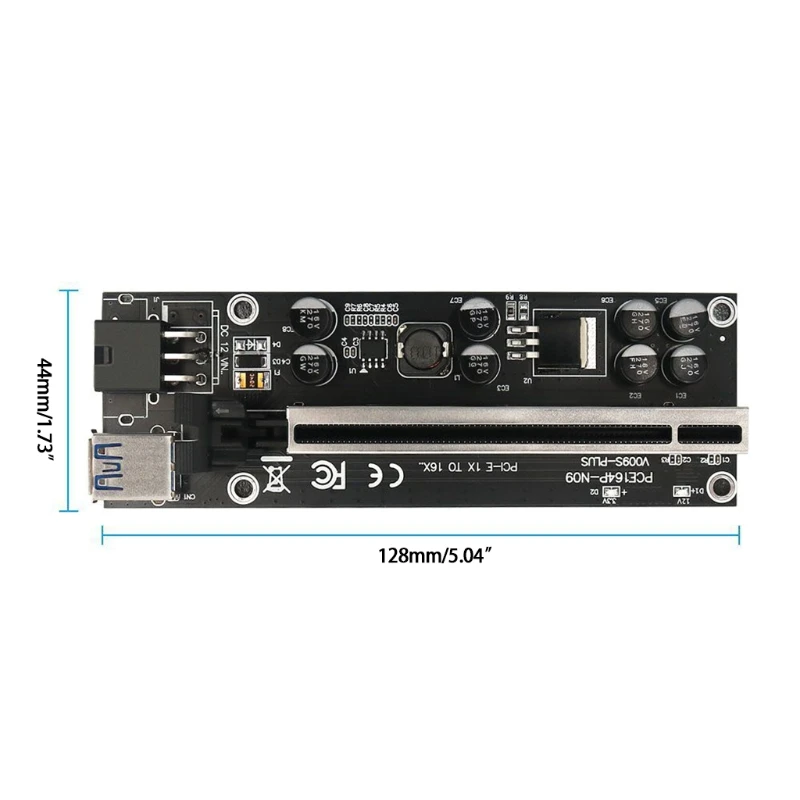 Usb3.0 어댑터 카드 PCI-E1X 16x PCI 그래픽 카드 확장 케이블 어댑터