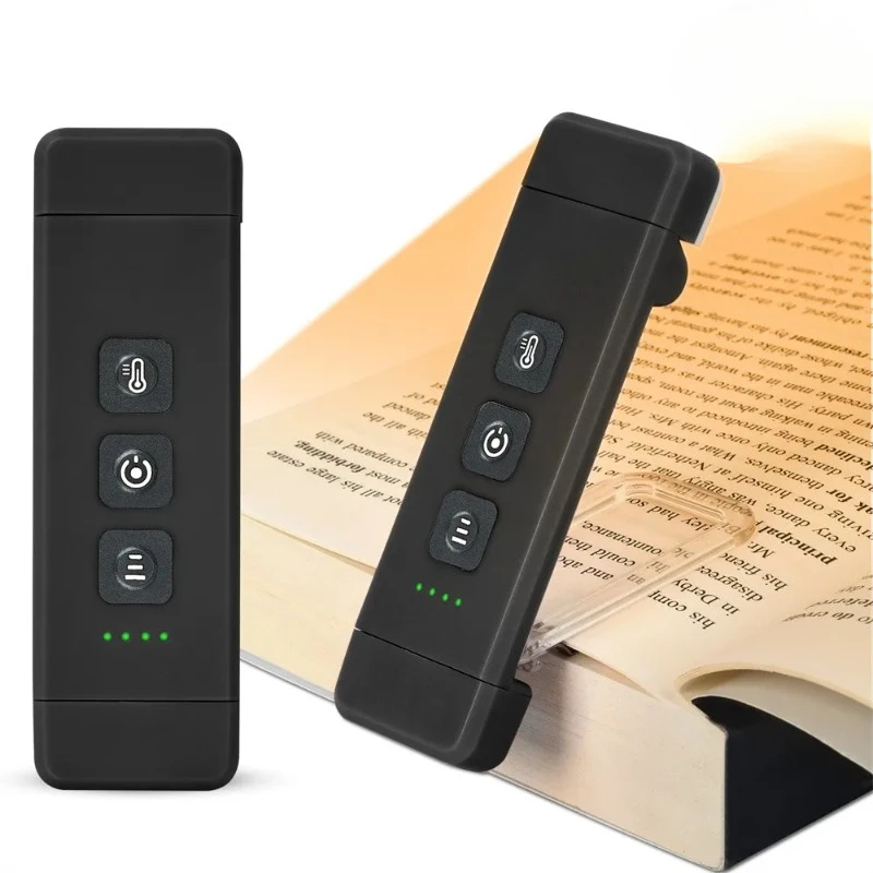 

Clip-on Bookmark Book Light With Timer USB Rechargeable Reading Light Mini Led Read Light Portable Bedside Desk Read Lamp