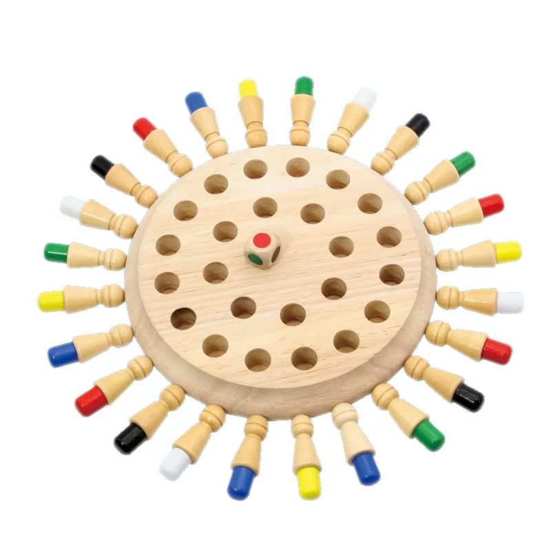 Kids Color Cognitive Ability Toy Wooden Memory Match Stick Chess Game Fun Block Board Game Educational Toys for Kid Gift 6