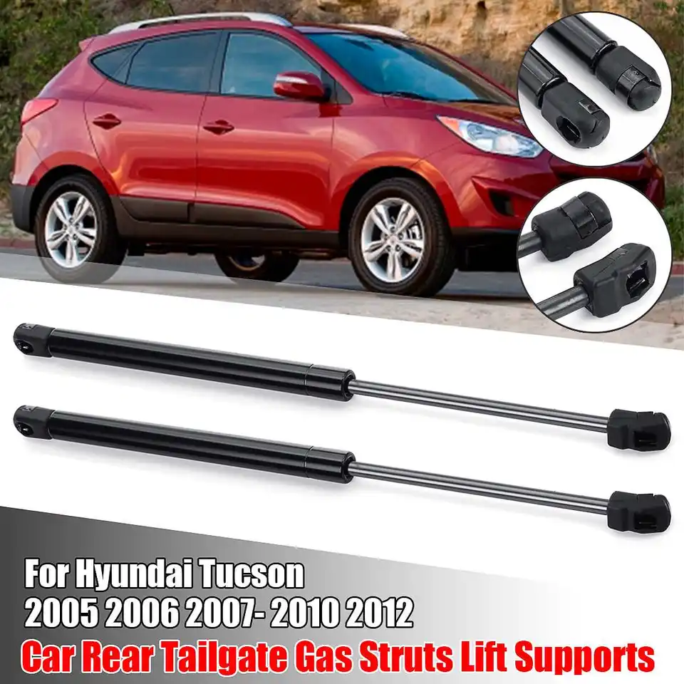 Vérins à Gaz Coffre De Hayon Pour Tucson 2005 2006 2007 2008 2009 2010 2011 2012 Fenêtre Arrière Voiture Verre Ressort À Gaz Amortisseur Jambe Force Entretoises Barre Support Tige Ressort à Gaz Hayon