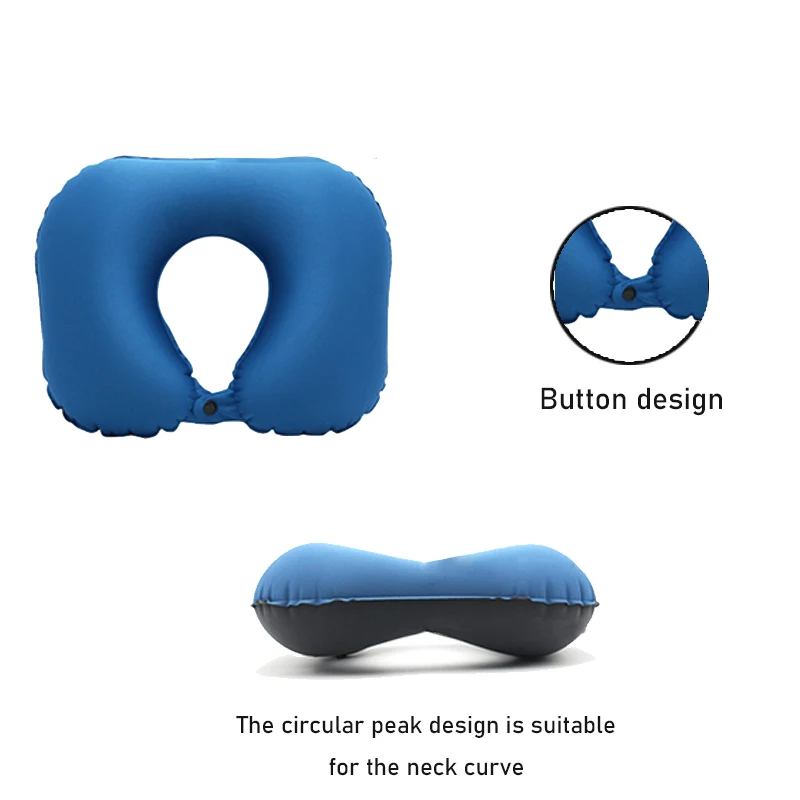 Inflatable Neck Pillow for Travel, Inflatable Travel Pillow for Airplane, Neck Air Pillow, Travel Neck Support 4