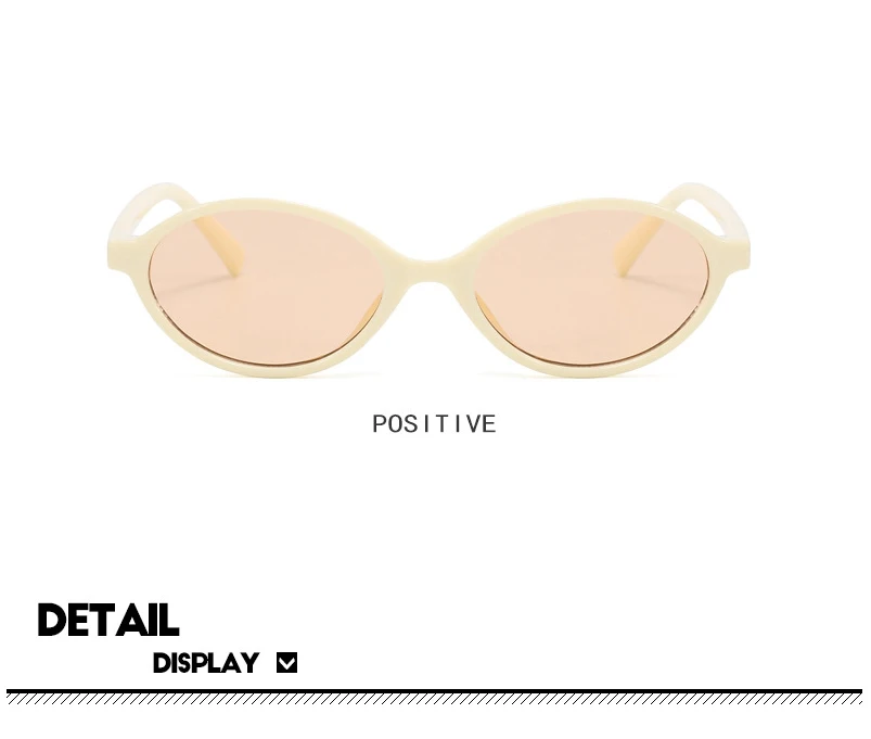 Vintage Ovale Sonnenbrille Frauen Mode Sonnenbrille für Weibliche Sexy Damen Kleine Rahmen Runde Brillen – Detail 15