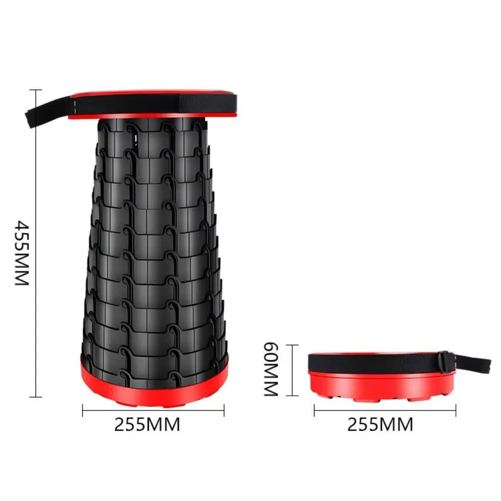Multifunctional Foldable Round Stool Foldable Legs Ideal for Camping Fishing Outdoor Activities retractable stool
