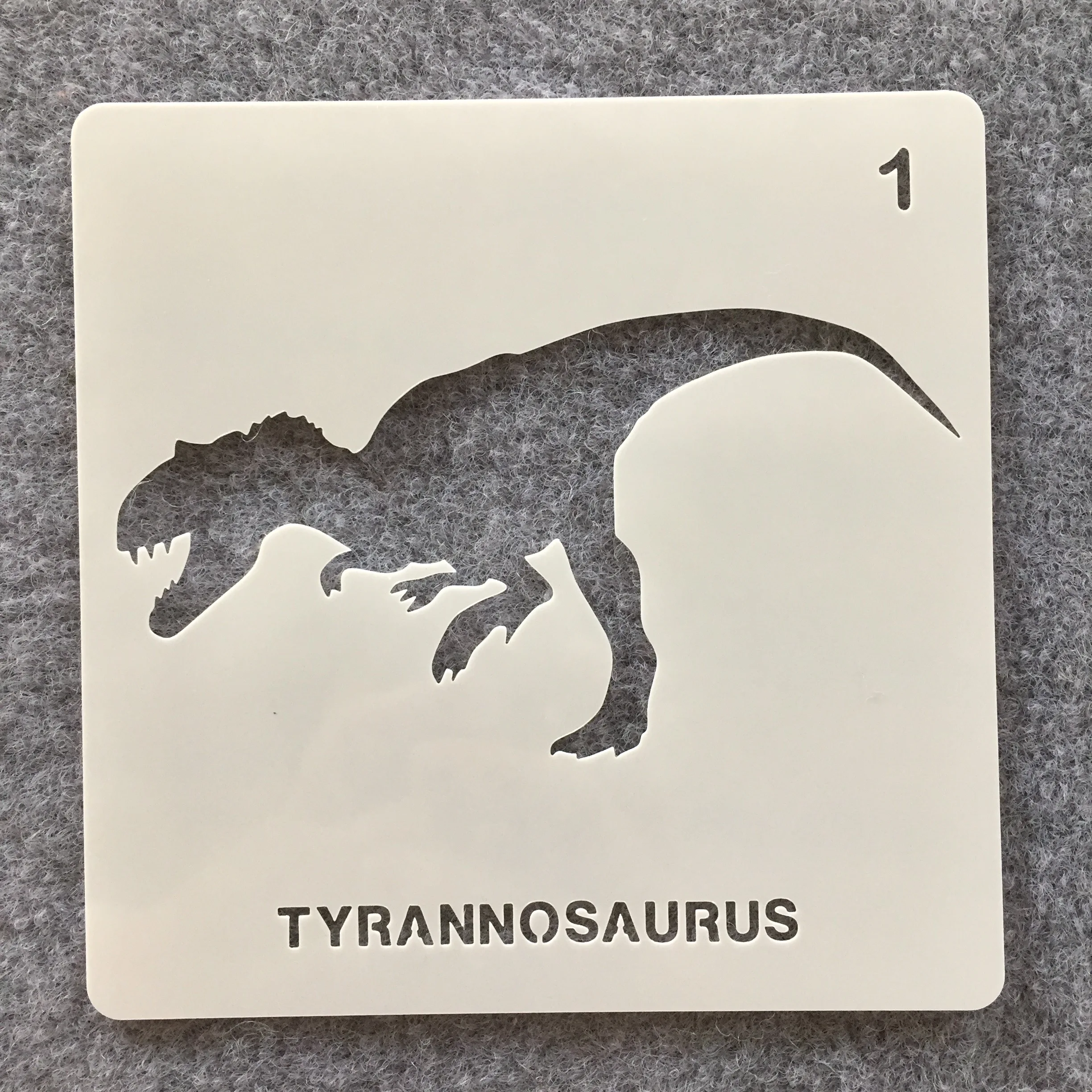 12Pcs/Lot 13cm Prehistoric Dinosaur 12 DIY Layering Stencils Painting Scrapbook Coloring Embossing Album Decorative Template