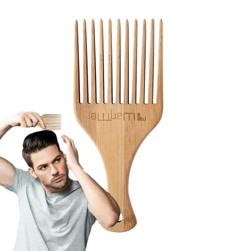 

Гребень деревянный антистатический, широкозубчатый инструмент для укладки волос, для дома, салонного использования