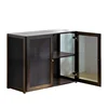 Household Kitchen Bowl Counter Surface Breathable Screen Window Storage Meal Side Cabinet Dust-proof Seasoning Rack 5