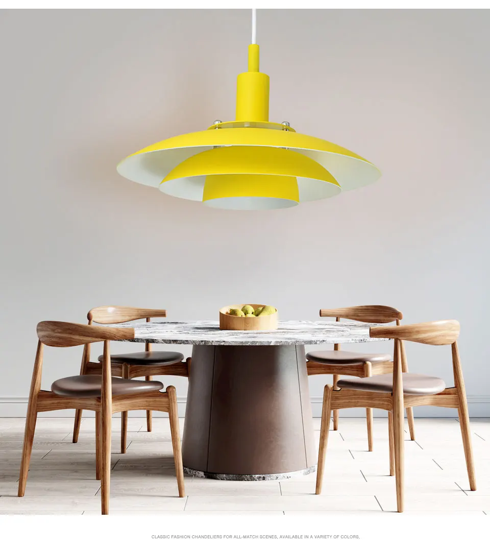 Modern Pendant Light Colorful Lampshade Restaurant Home Hanging Lamps for Dining Room Ceiling Lamp Bedside Study Indoor Decorate pendant chandelier