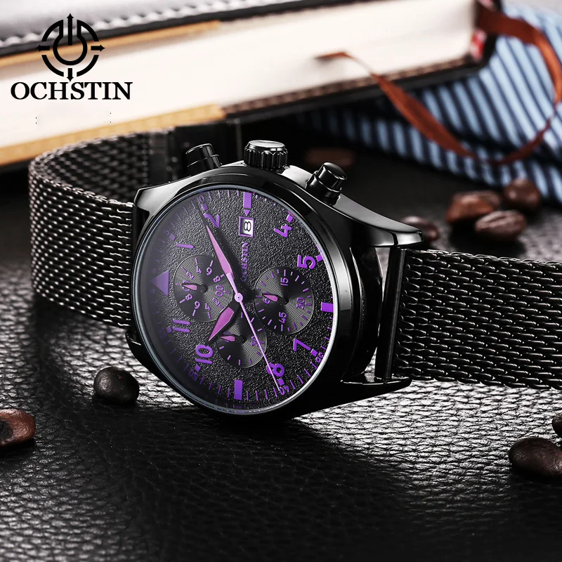 OCHSTIN men's watches multifunction quartz movement personality trend hot models 2024 pilot series men's quartz watches