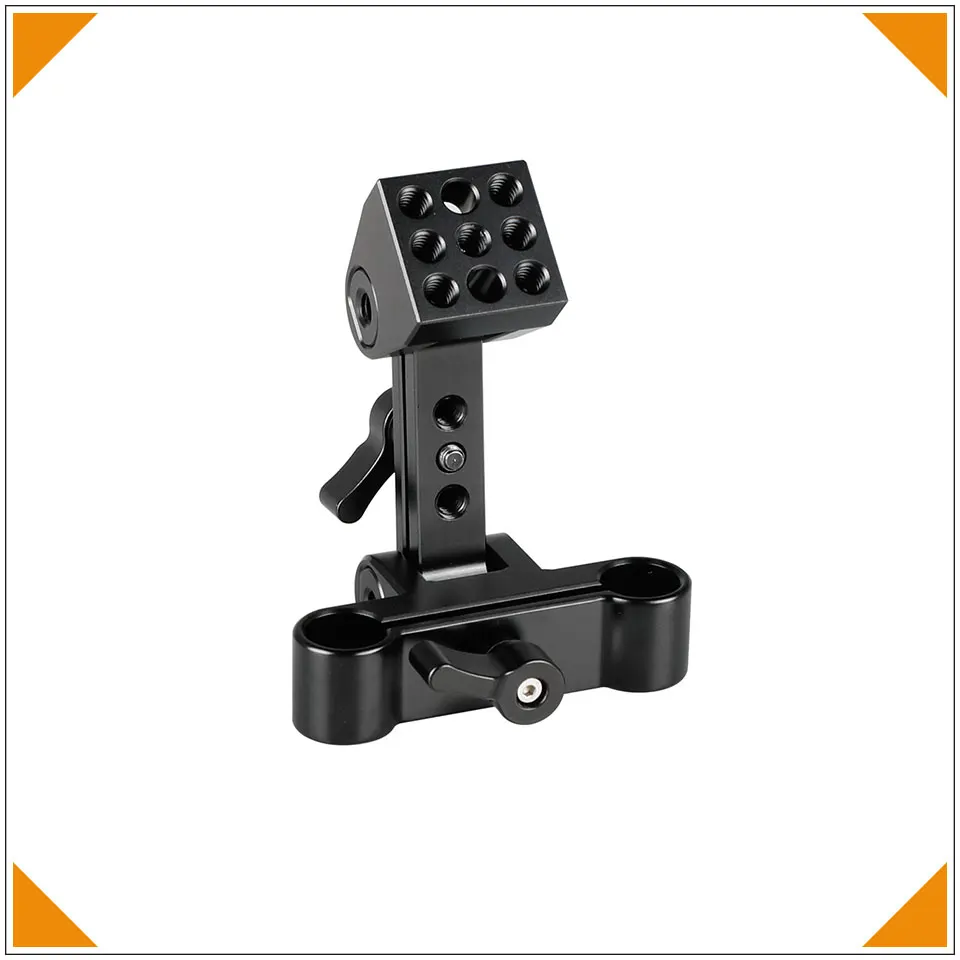 Adjustable Monitor Support Bracket With Dual 15mm Rod Clamp For Camera Monitor C