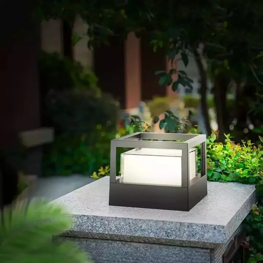 Outdoor Garden Porch Bollard Light Villa Column Lawn Lamp Waterproof IP65 Garden Landscape Lighting 6