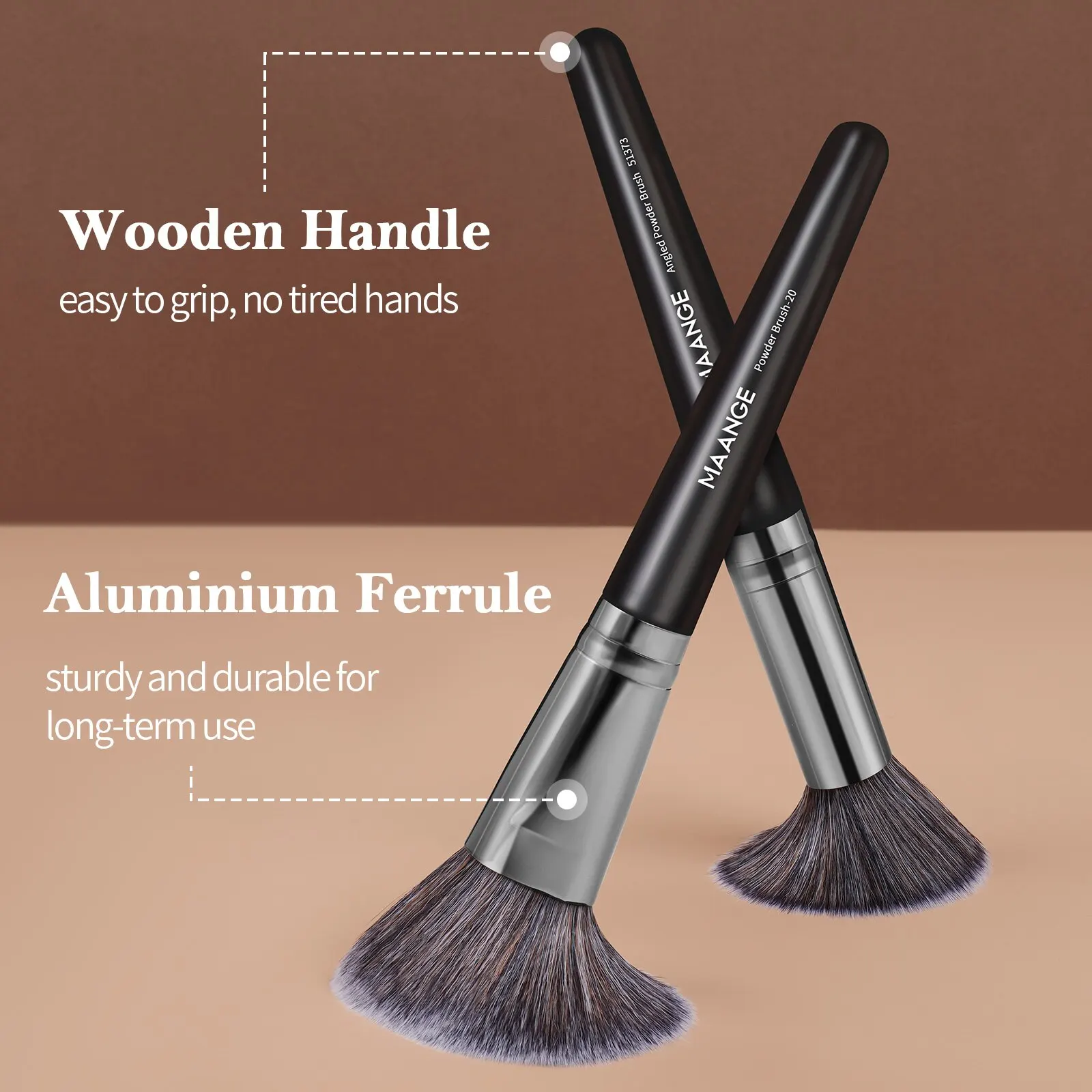 MAANGE 25-Piece Luxury Makeup Brush Set - Ultimate Face & Eye Beauty Collection