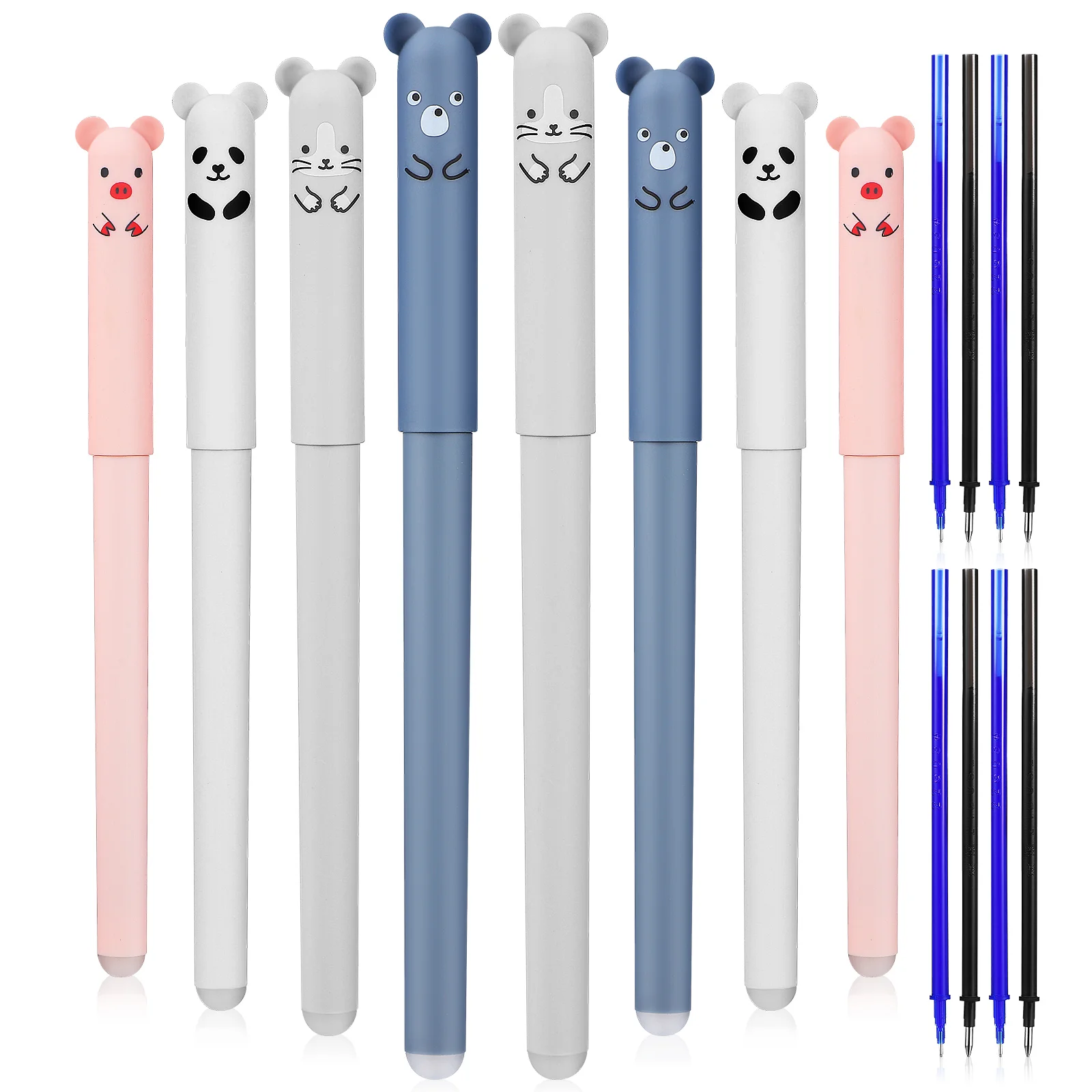 

8 Pcs Erasable Ballpoint Pen Signing Pens for Kid Creative Crystal Blue Writing Plastic