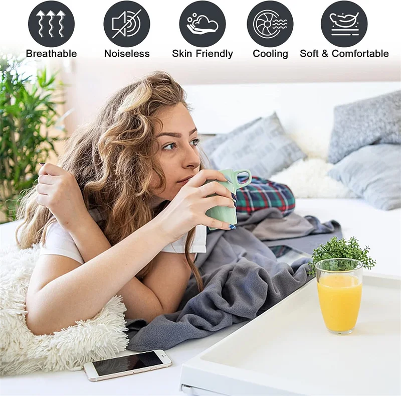 Description Picture 3 of itemWaterproof Mattress Protector Breathable Smooth Mattress Cover Anti-mite Bed Cover Twin Queen King Size Bed Elastic Fitted Sheet