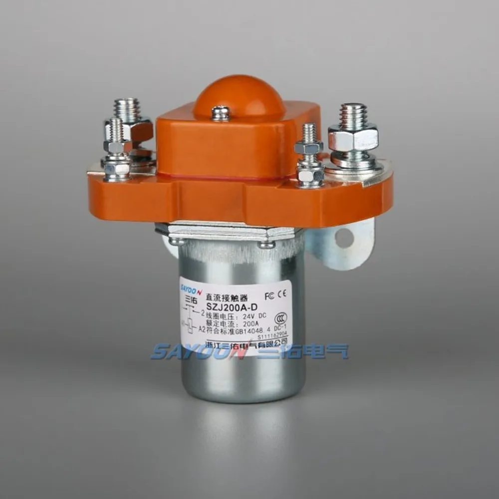 Sayoon Cz10250 Dc6v 12v 24v 36v 48v 60v 72v 250a Contator Usado para Veículos Elétricos Máquinas de Engenharia e Assim por Diante.