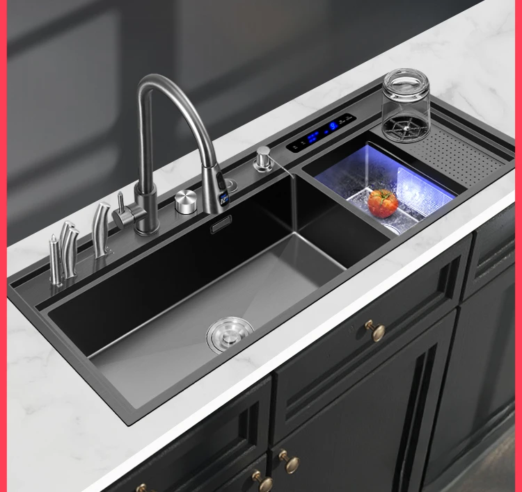 

Ultrasonic Sink Dishwasher Multi-Functional Intelligent Cleaning Machine Kitchen Integrated