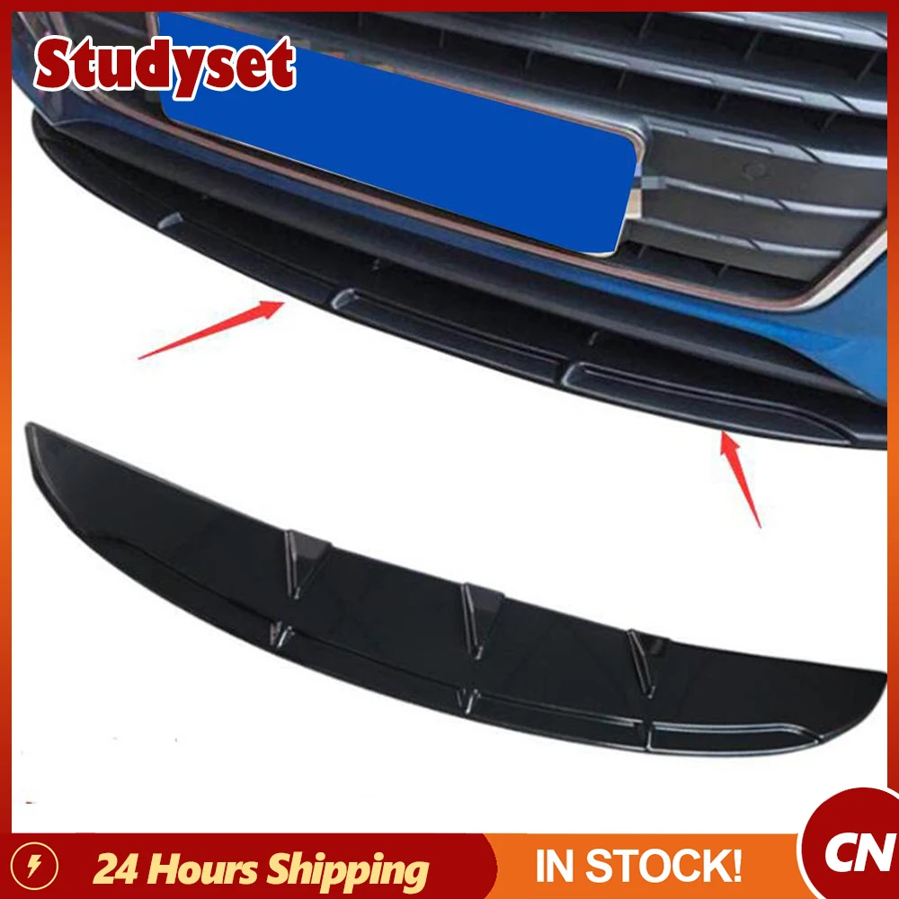 2PCS Universal Car Front Bumper Lip Spoiler Diffuser Fins Body Kit Car